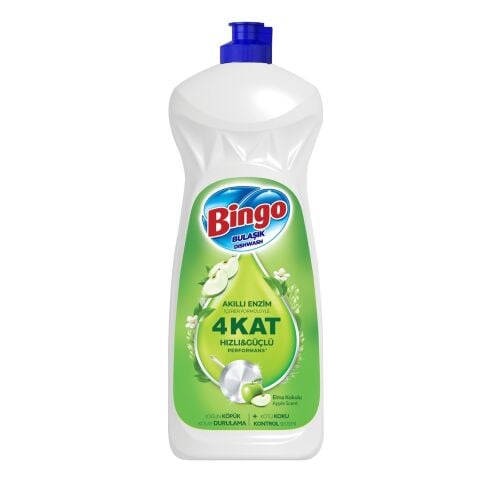 BİNGO BULAŞIK DETERJANI 1500ML ELMA KOKULU 1*9
