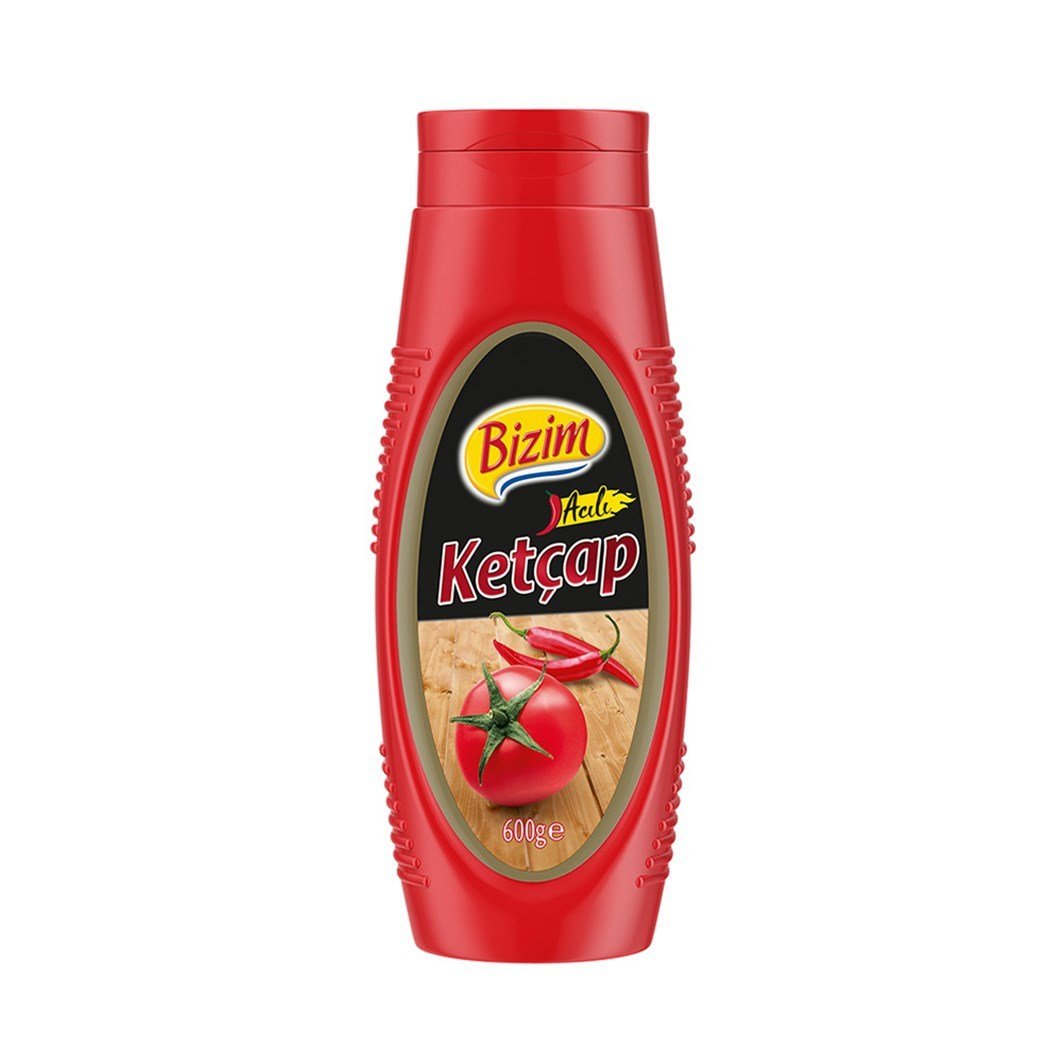 ÜLKER BİZİM KETÇAP ACI 600GR 5681-03 1*12