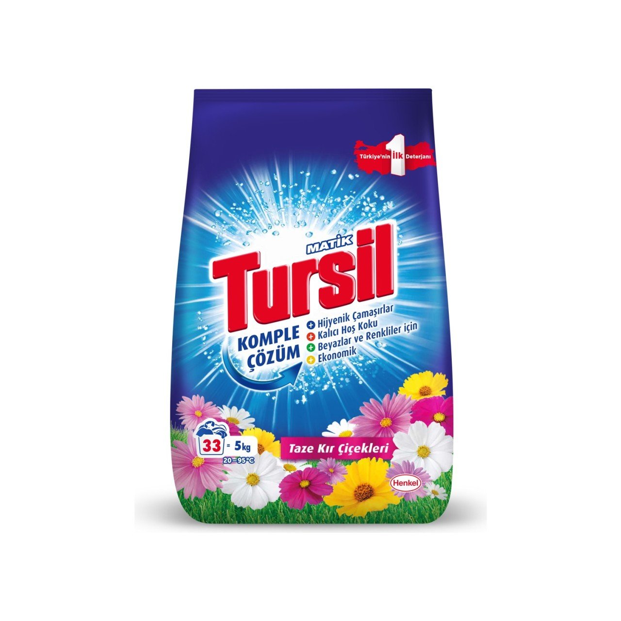 TURSİL M.5KG TAZE KIR ÇİÇEKLERİ BEYAZ& RENKLİ (PALET:133ADET) 1*133