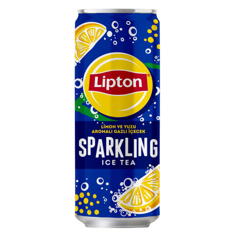 LİPTON ICE TEA LİMON YUZU KUTU SPARKLING 330ML 1*12