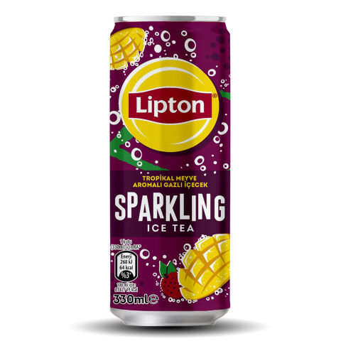 LİPTON ICE TEA TROPİKAL MEYVE KUTU SPARKLING 330ML 1*12