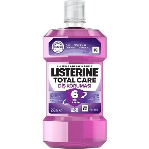 LİSTERİNE 250ML AĞIZ GAR.TOTAL CARE DİŞ KORUMASI HAFİF NANE 1*6