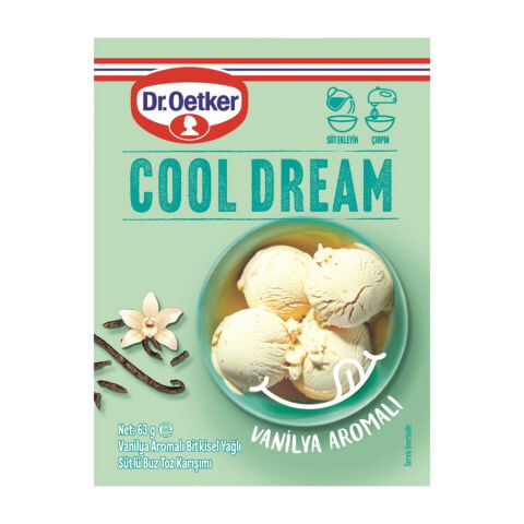 DR.OETKER COOL DREAM VANİLYA AROMALI SÜTLÜ BUZ TOZ 63G 1*12