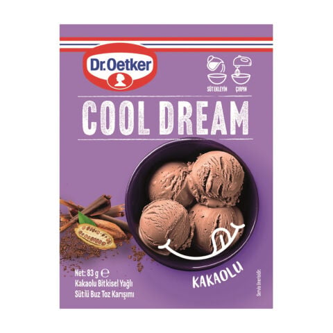 DR.OETKER COOL DREAM KAKAOLU SÜTLÜ BUZ TOZ 83G 1*12