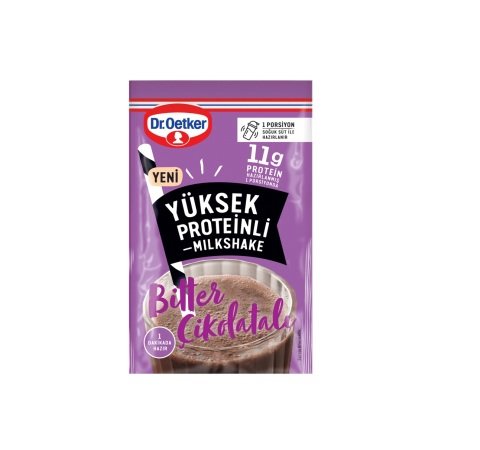 DR.OETKER.İ.MİLKSHAKE BİTTER ÇİKOLATALI YÜKSEK PROTEİN 19G 1*24