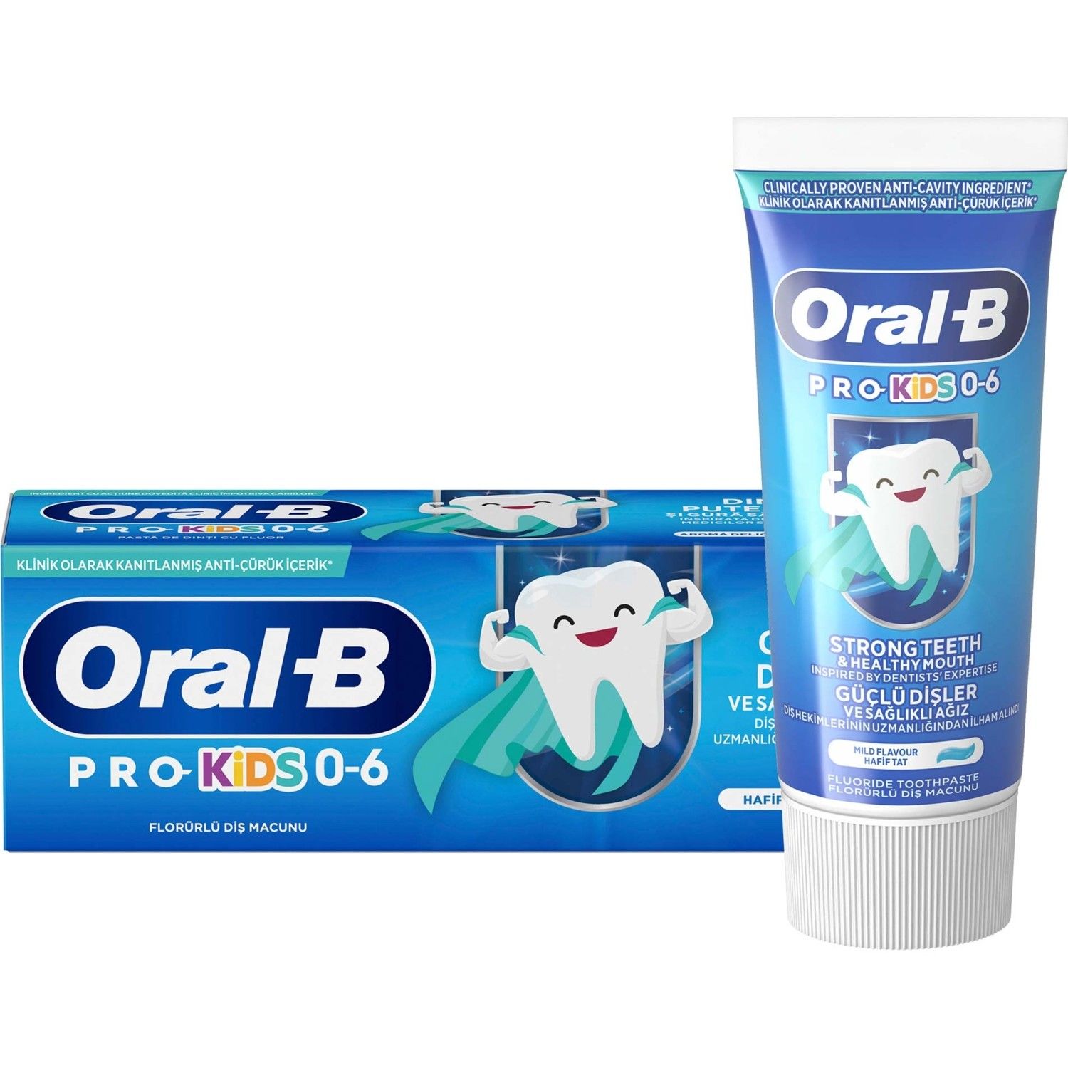 ORAL-B DİŞ MACUNU ÇOCUK 50ML PRO 0-6 YAŞ HAFİF TAT 1*12