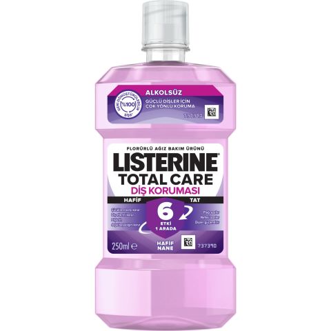 LİSTERİNE 250ML AĞIZ GAR.TOTAL CARE DİŞ KORUMASI ALKOLSÜZ 1*6