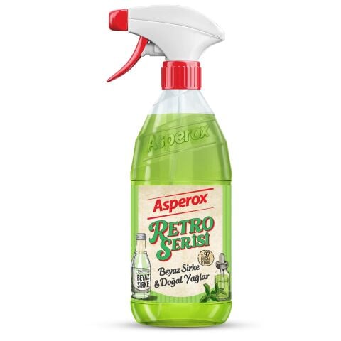PEROS ASPEROX RETRO 1000ML SPREY BEYAZ SİRKE &DOĞAL YAĞLAR ( YEŞİL ) 1*12
