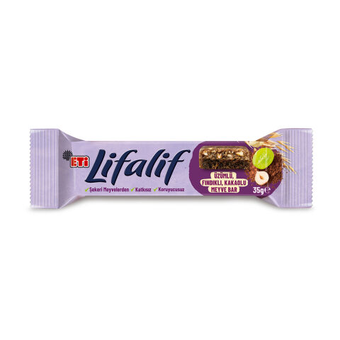 ETİ LİFALİF MEYVE BAR 35 GR ÜZÜM&FIND.&KAKAO 9062755 1*16