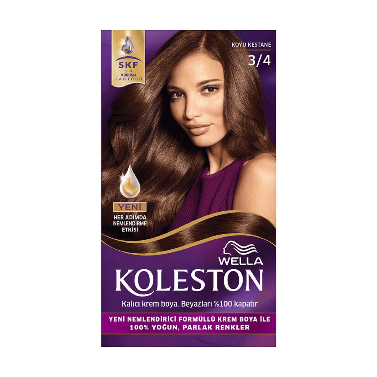 KOLESTON SET 3/4 KOYU KESTANE 1*18