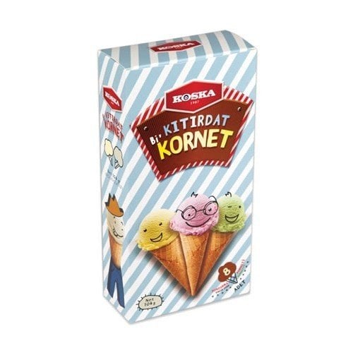 KOSKA K.DONDURMA KÜLAHI KORNET 8'Lİ1*12
