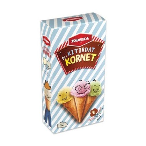 KOSKA K.DONDURMA KÜLAHI KORNET 8'Lİ1*12