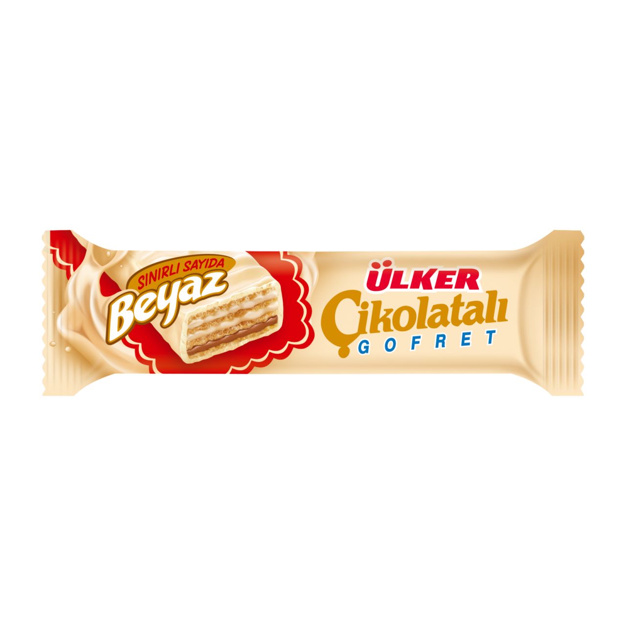 ÜLKER C.ÇİKOLATALI BEYAZ GOFRET 35GR 1365-02 1*36*6