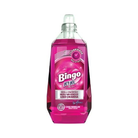 BİNGO SIVI 1480ML JET JEL CANLI RENKLER 37 YIKAMA 1*6