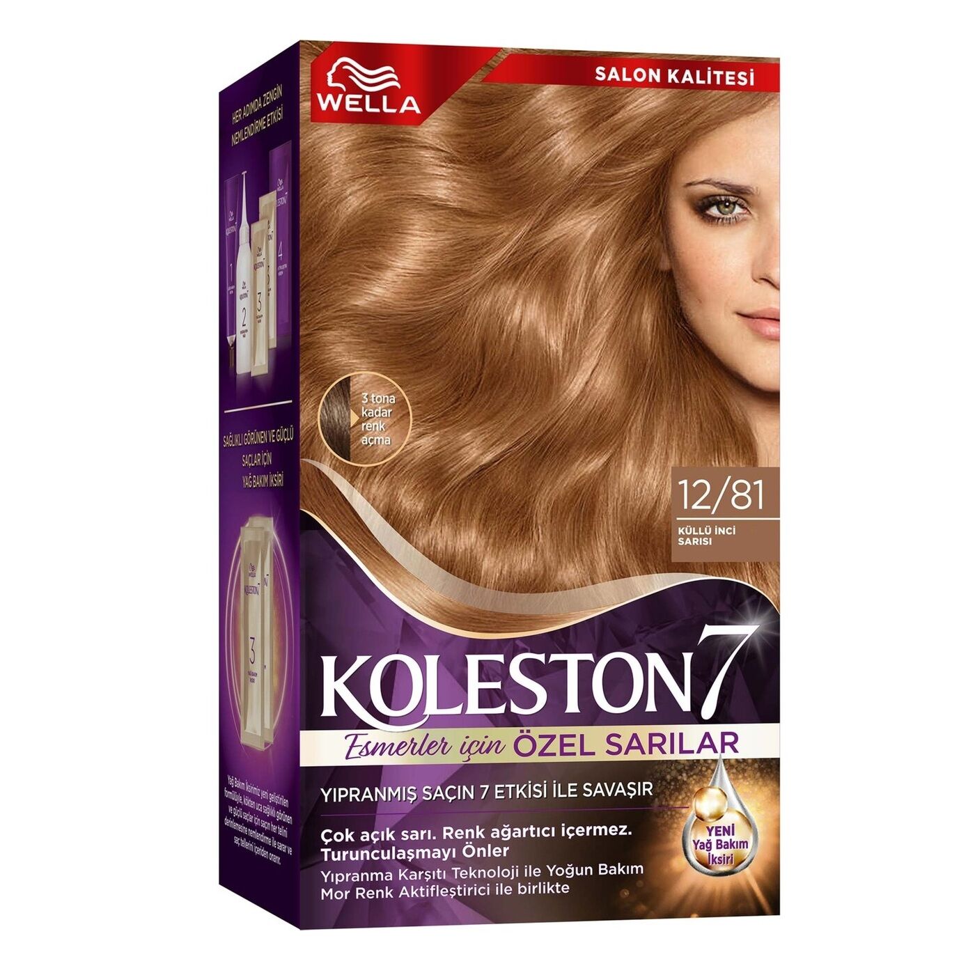 KOLESTON SET 12/81 KÜLLÜ İNCİ SARISI ÖZEL SARILAR ESMERLER 1*18