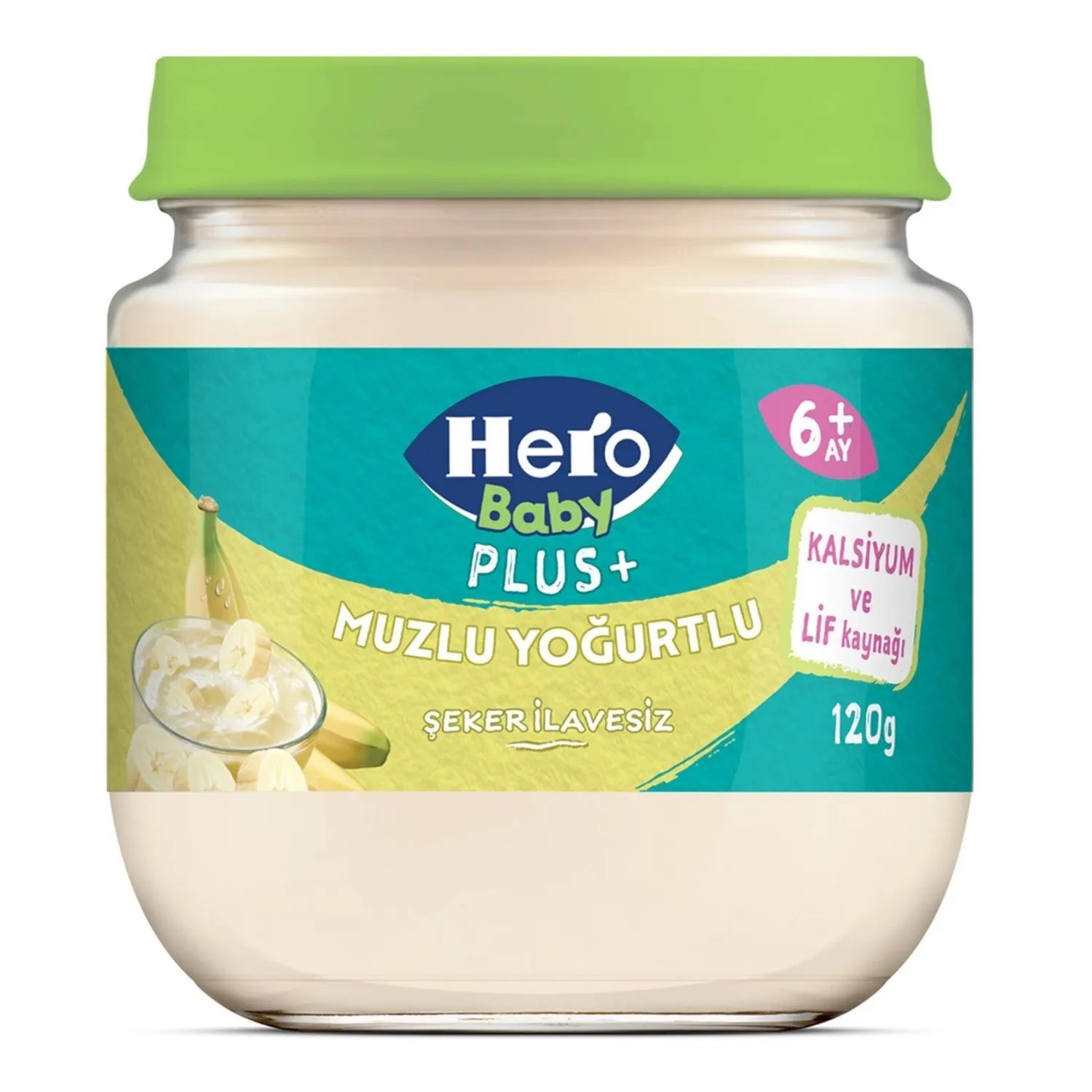 HERO BABY CAM 120GR MUZ YOĞURTLU PLUS+ 1*6