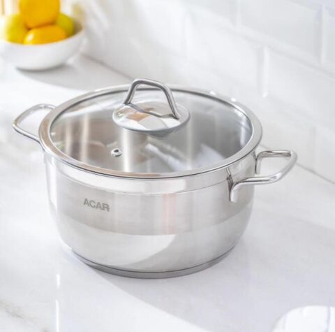 ACAR KARAT DERİN TENCERE 22CM 016462/6 ÇELİK