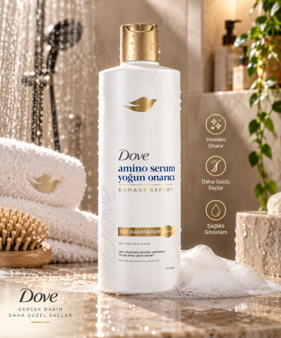 DOVE SAÇ KREMİ 350ML AMİNO SERUM YOĞUN ONARICI 1*18