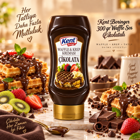 KENT BORİNGER SOS WAFFLE&KREP ÇİKOLATA 300G 1*6