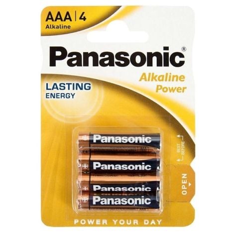 PİL PANASONİC İNCE PİL 4'LÜ ALKALİNE 1.5V AAA 1*26