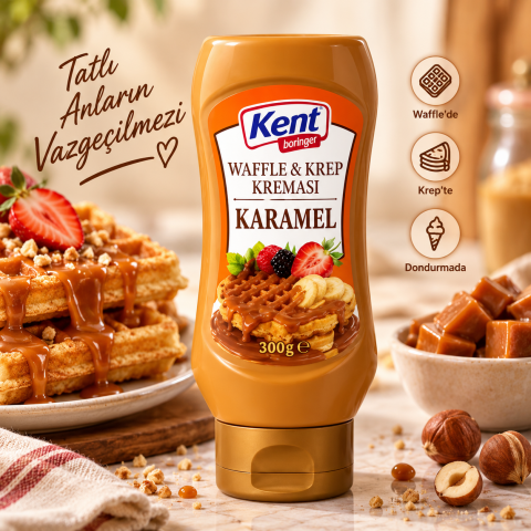 KENT BORİNGER SOS WAFFLE&KREP KARAMEL 300G 1*6