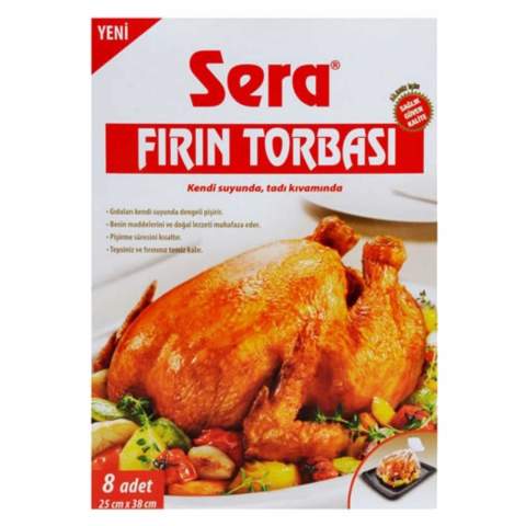 SERA FIRIN TORBASI 8Lİ 25*38CM 6291-00 1*12