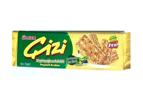 ÜLKERXXXX B.ÇİZİ KRAKER 70GR Z.YAĞLI KEKİKLİ 773-07 1*24
