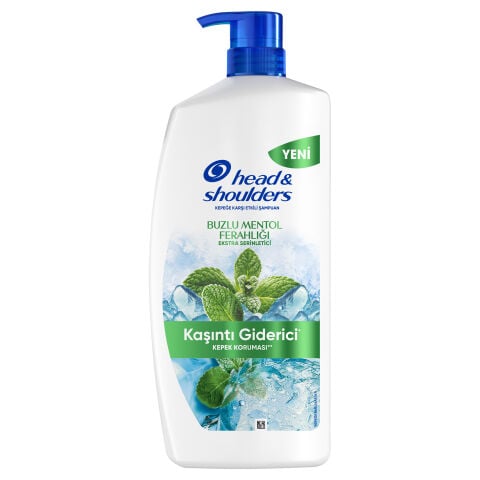 HEAD ŞAMPUAN 800ML BUZLU MENTOL FERAHLIĞI EKSTRA SERİNLETİCİ 1*4