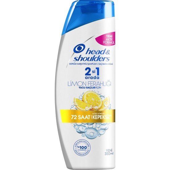 HEAD ŞAMPUAN 350ML 2/1 LİMON FERAHLIĞI YAĞLI SAÇ 1*6