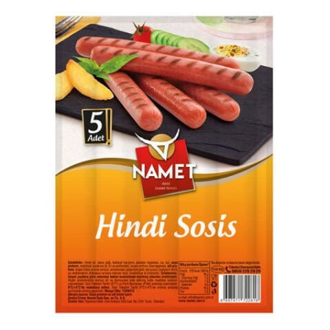 NAMET SOSİS HİNDİ UZUN 210GR 4993-63 1*10