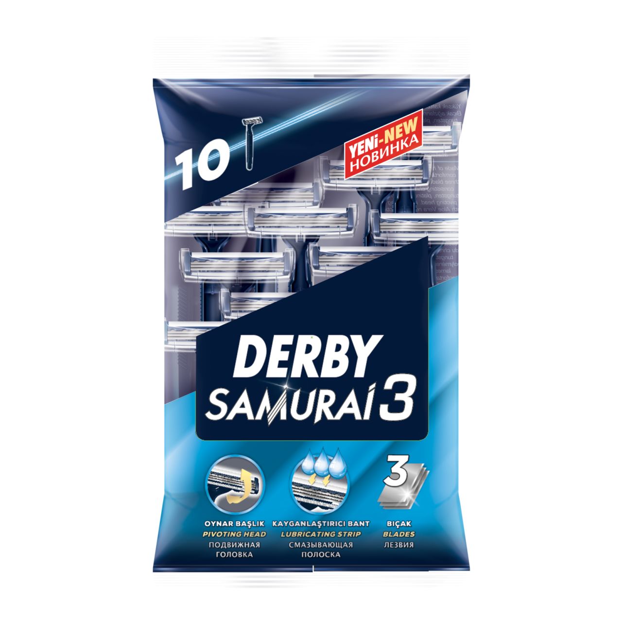 DERBY S.3 BIÇAKLI 10'LU POŞET 1*10*8