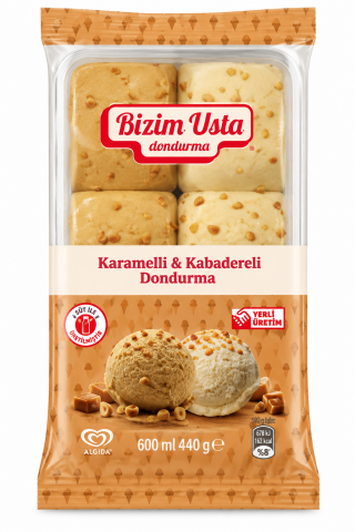 ALGİDA BİZİM USTA BALBADEM&KARAMELLİ 600ML 1*6