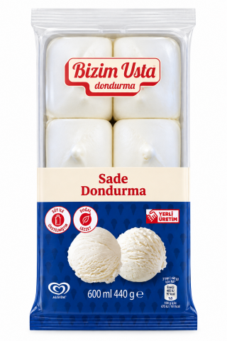 ALGİDA BİZİM USTA SADE 600ML 1*6