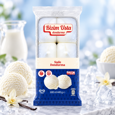 ALGİDA BİZİM USTA SADE 600ML 1*6