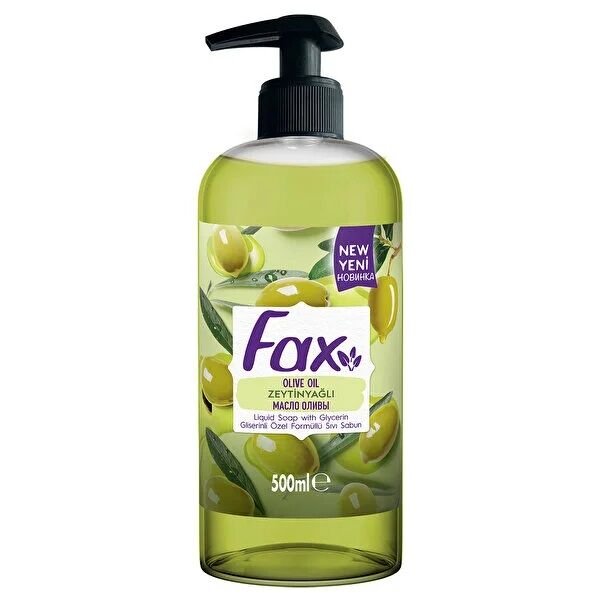 FAX SIVI SABUN 500ML ZEYTİNYAĞLI POMPALI 1*12