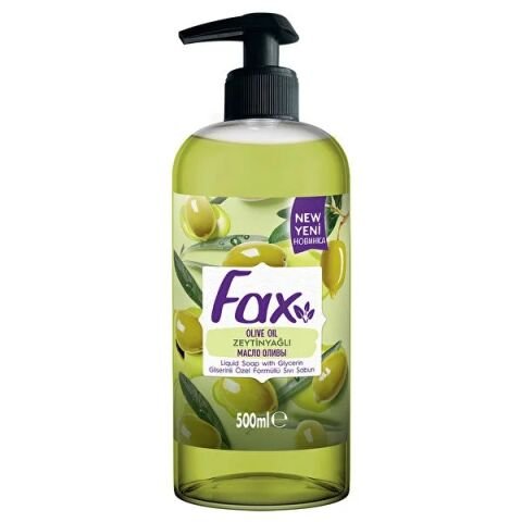 FAX SIVI SABUN 500ML ZEYTİNYAĞLI POMPALI 1*12