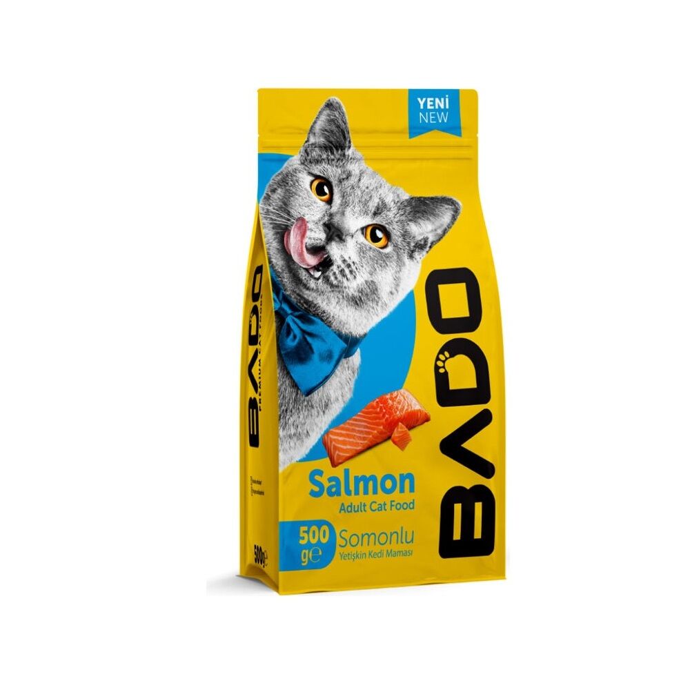 KEDİ M.BADO 500G SOMONLU YETİŞKİN POŞET 1*12