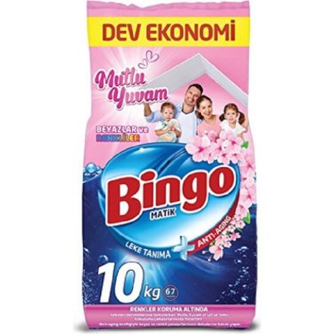 BİNGO M.10KG MUTLU YUVAM BEYAZLAR VE RENKLİLER 67 YIKAMA 1*1