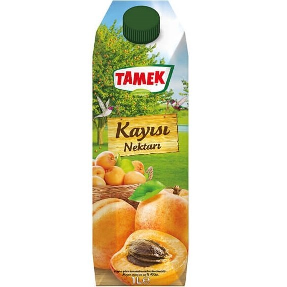 TAMEK MEYVE SUYU 1L.M.KAYISI TETRA 1*12