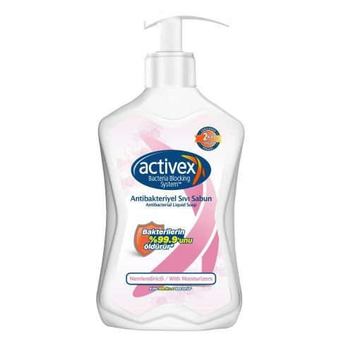 ACTİVEX SIVI SABUN 500ML NEMLENDİRİCİLİ POMPALI 1*12