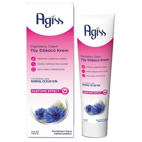 AGİSS TÜY DÖKÜCÜ KREM 100ML NORMAL CİLTLER PEMBE 1*12