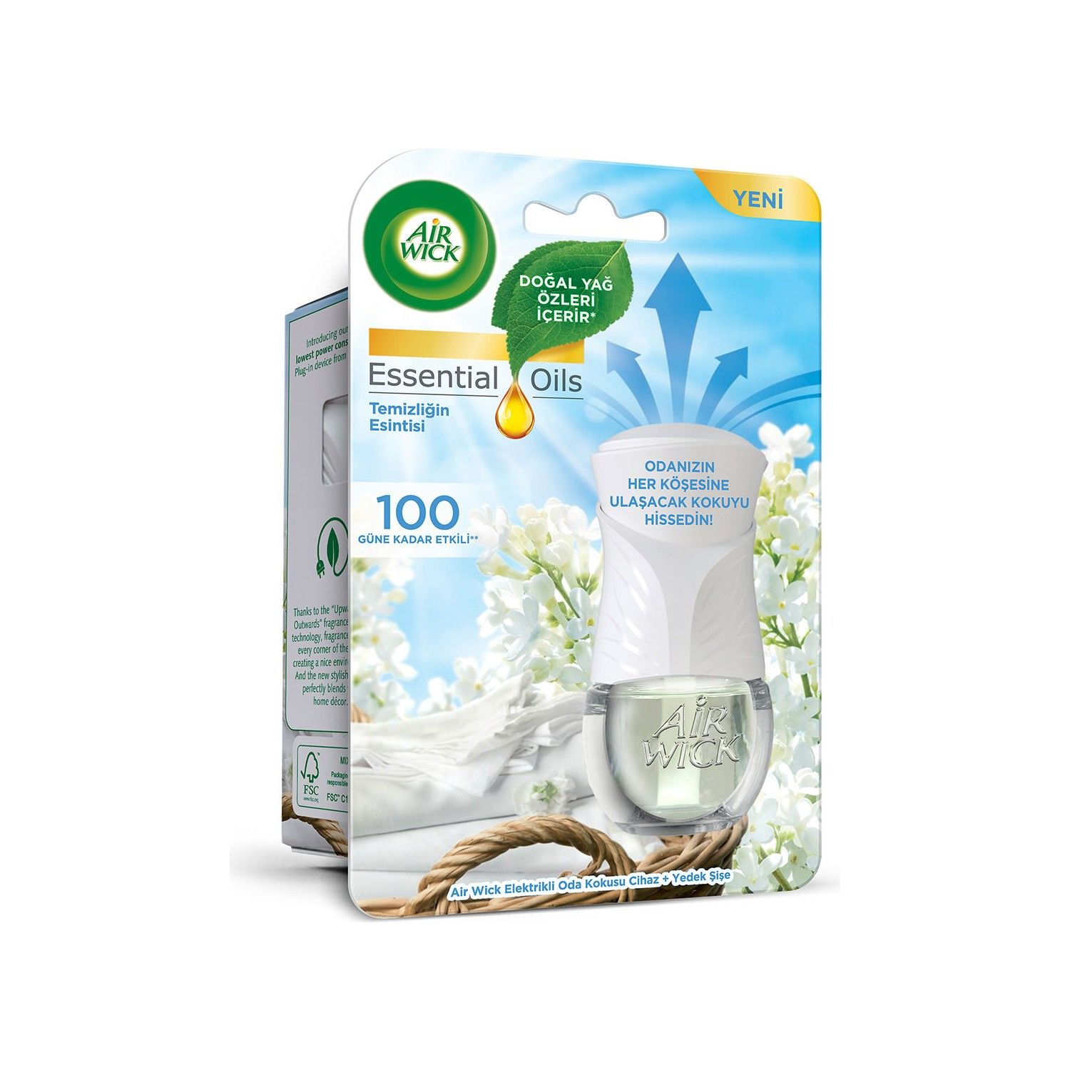 AİR WİCK ESSENTİAL OİLS MAK.+YED.TEMİZLİĞİN ESİNTİSİ 1*6
