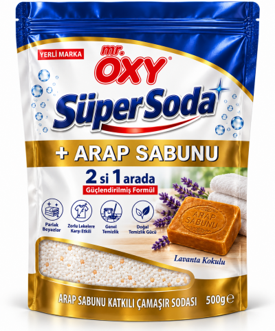 MR.OXY ÇAMAŞIR SODASI +ARAP SABUNU 500G 1*12