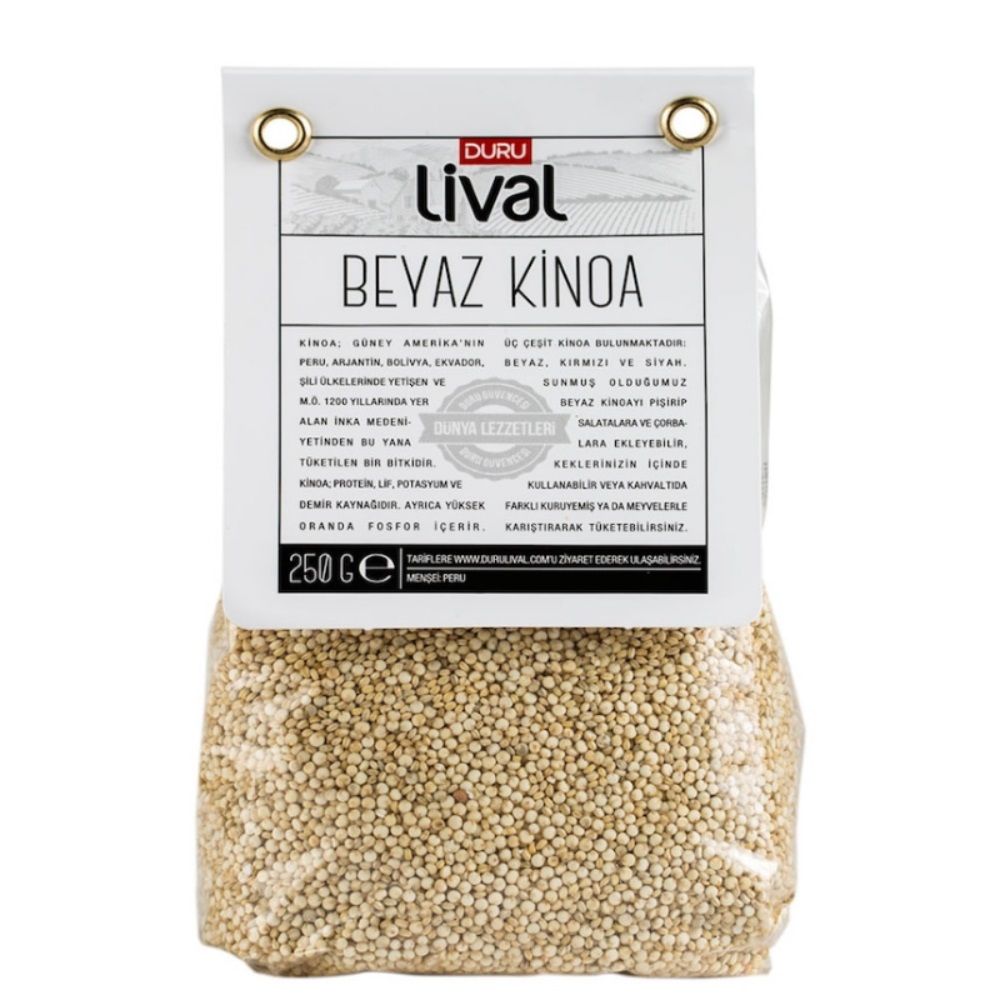 DURU BAK.LİVAL 250G BEYAZ KİNOA 1*8