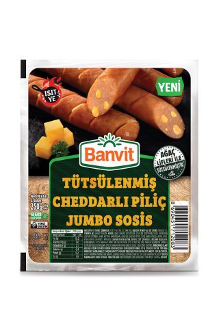 BANVİT SOSİS JUMBO 250GR CHEDDARLI TÜTSÜLENMİŞ