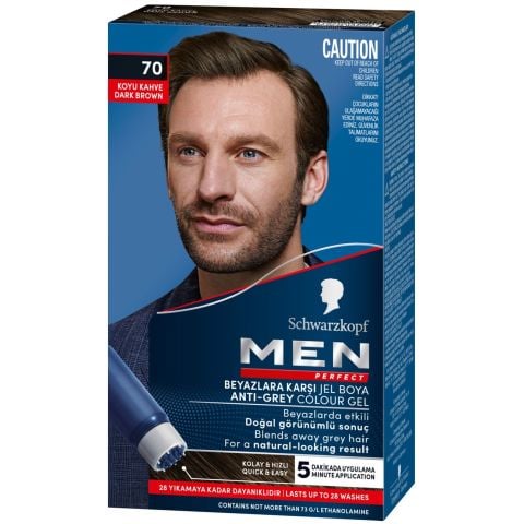 MEN PERFECT JEL BOYA 70 KOYU KAHVE 1*6