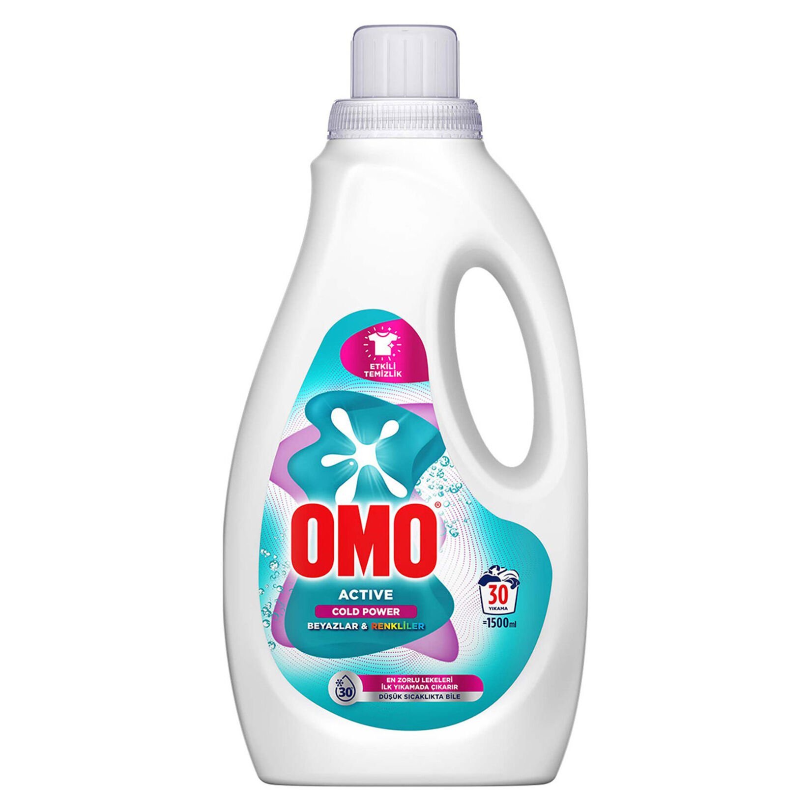 OMO MAT.SIVI 1500ML ACTİVE BEYAZLAR& RENKLİLER 30YIKAMA 1*6