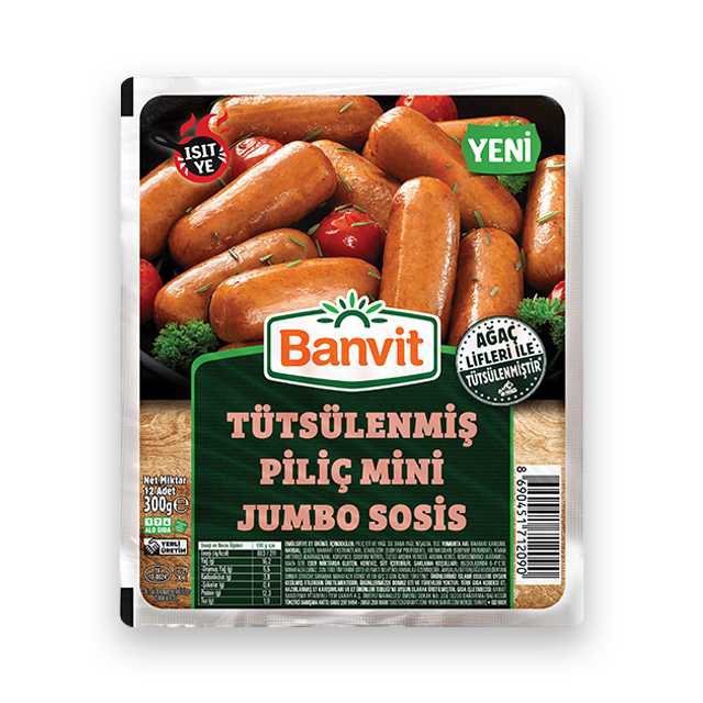 BANVİT SOSİS JUMBO  300GR TÜTSÜLENMİŞ MİNİ