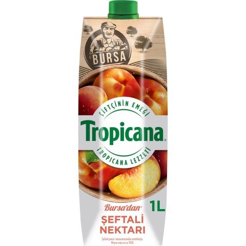 TROPİCANA 1LT BURSA ŞEFTALİ M.SUYU 1*12