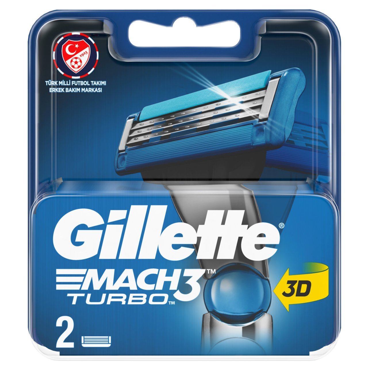 GİLLETTE BIÇAK M3 TURBO 2Lİ 1*10